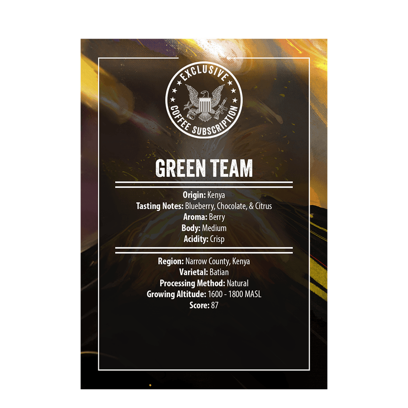Green Team Roast